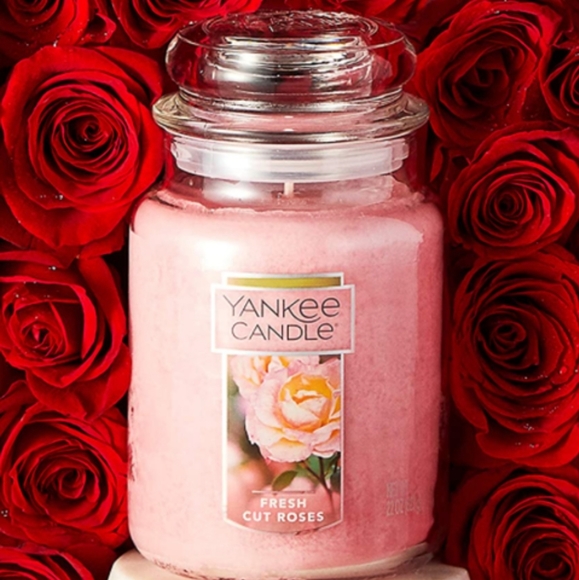 Yankee Candle Fresh Cut Roses 22oz Large Jar Candle from Original factory NEW